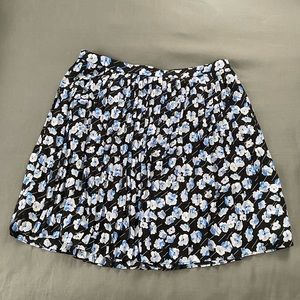 J. Crew Pleated Floral Mini Skirt
